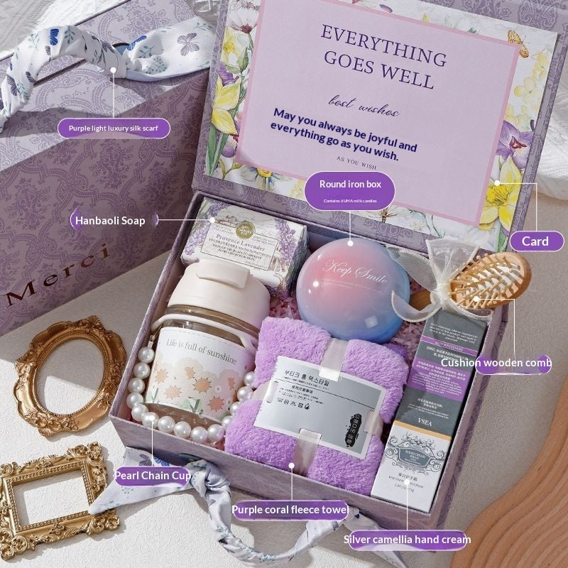 International Women's Day Gift Goddess Bridesmaid Wedding High-end Practical Birthday Gift Box Wedding Guest Gift CJD