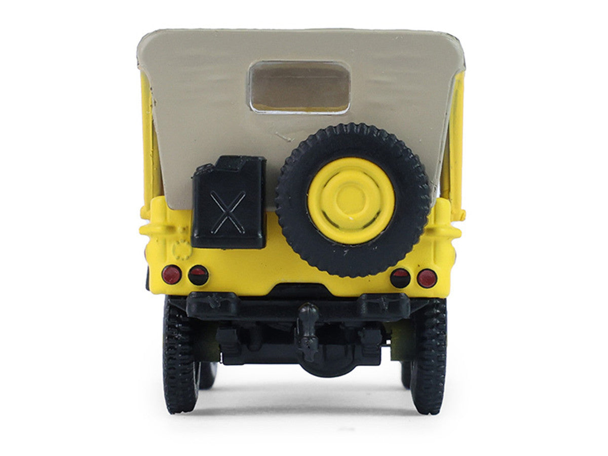1942 Willys MB Jeep "Control Jeep - U.S. Army Air Forces" Yellow with Beige Top "Battalion 64" Series 6 1/64 Diecast Model Car by Greenlight Greenlight