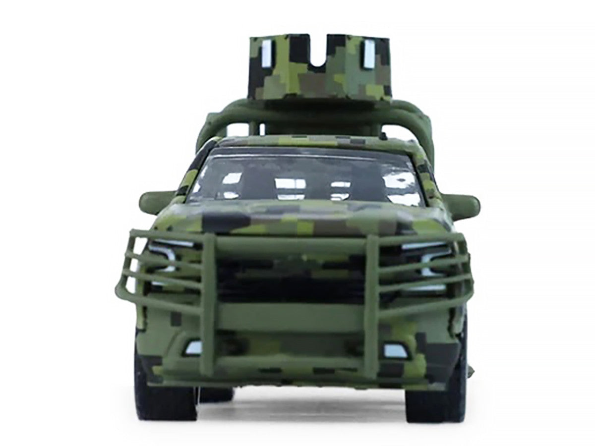 2021 Chevrolet Silverado LT Trail Boss Z71 Truck "Mexican Military" Green Digital Camouflage "Battalion 64" Series 6 1/64 Diecast Model Car by Greenlight Greenlight