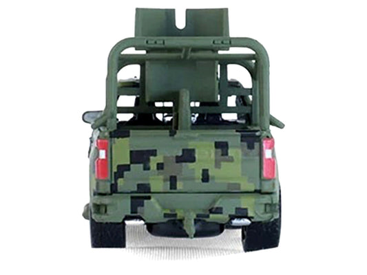 2021 Chevrolet Silverado LT Trail Boss Z71 Truck "Mexican Military" Green Digital Camouflage "Battalion 64" Series 6 1/64 Diecast Model Car by Greenlight Greenlight