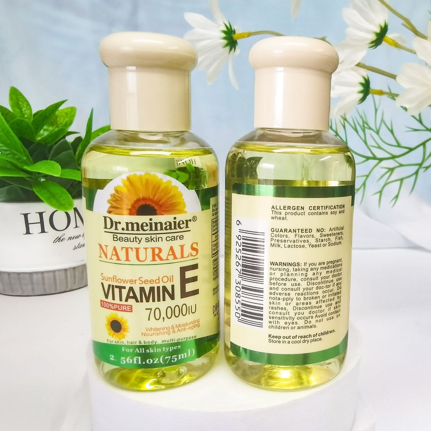 Vitamin E Synthesis Oil Facial Body Hair Care Essential Oil Natural Moisturizing Vegetable LadyShow.Store
