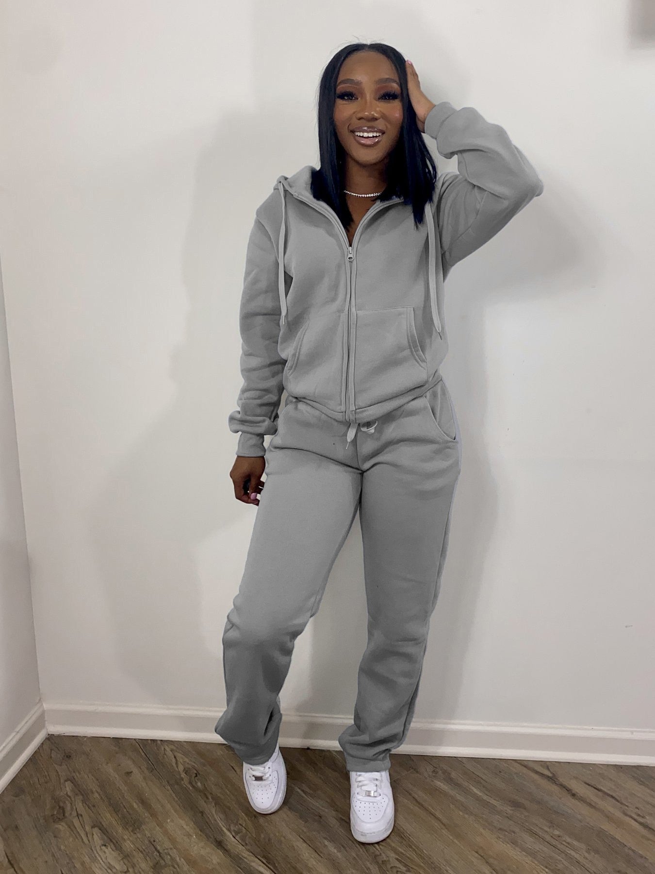 Women Sweatsuit Set 2 Piece Outfits Casual Hoodies Tops And Sweatpants Jogger Tracksuits Loose Trousers Accent Plus