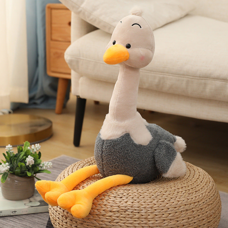 A Girl's Heart Flamingo Plush Toy Ugly Cute Duck Doll CJD