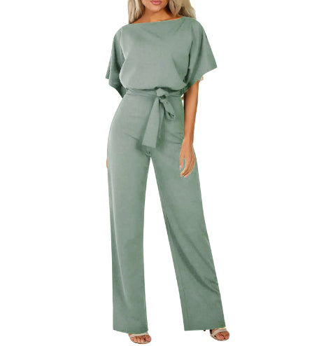 Body E Pagliaccetti Donne Della Tuta Manica Corta Tutina Clubwear Dritto Gamba Della Tuta delle Donne Con La Cinghia Della Tuta Body E Pagliaccetti LadyShow.Store