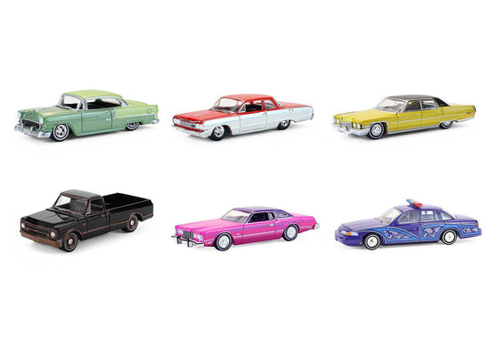 "California Lowriders" Series 7 Set of 6 pieces 1/64 Diecast Model Cars by Greenlight Greenlight