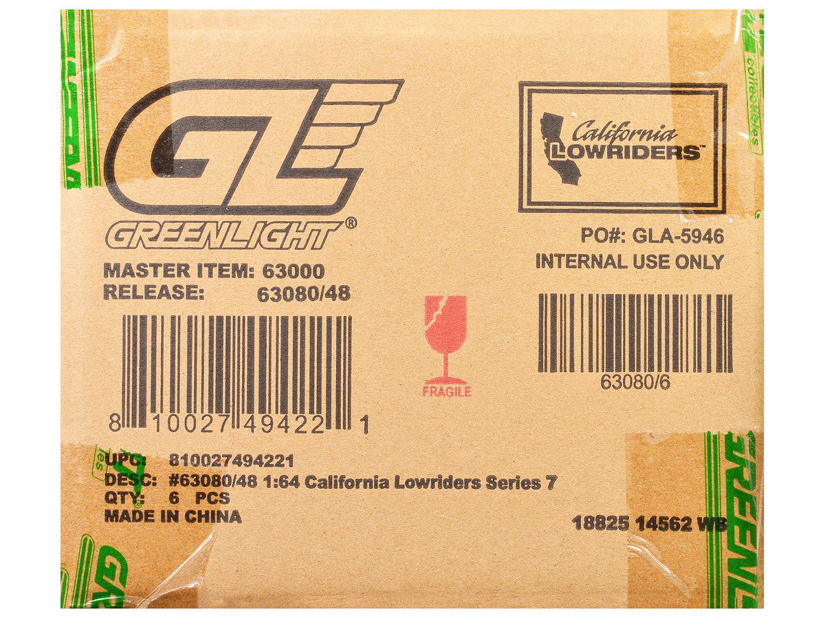 "California Lowriders" Series 7 Set of 6 pieces 1/64 Diecast Model Cars by Greenlight Greenlight
