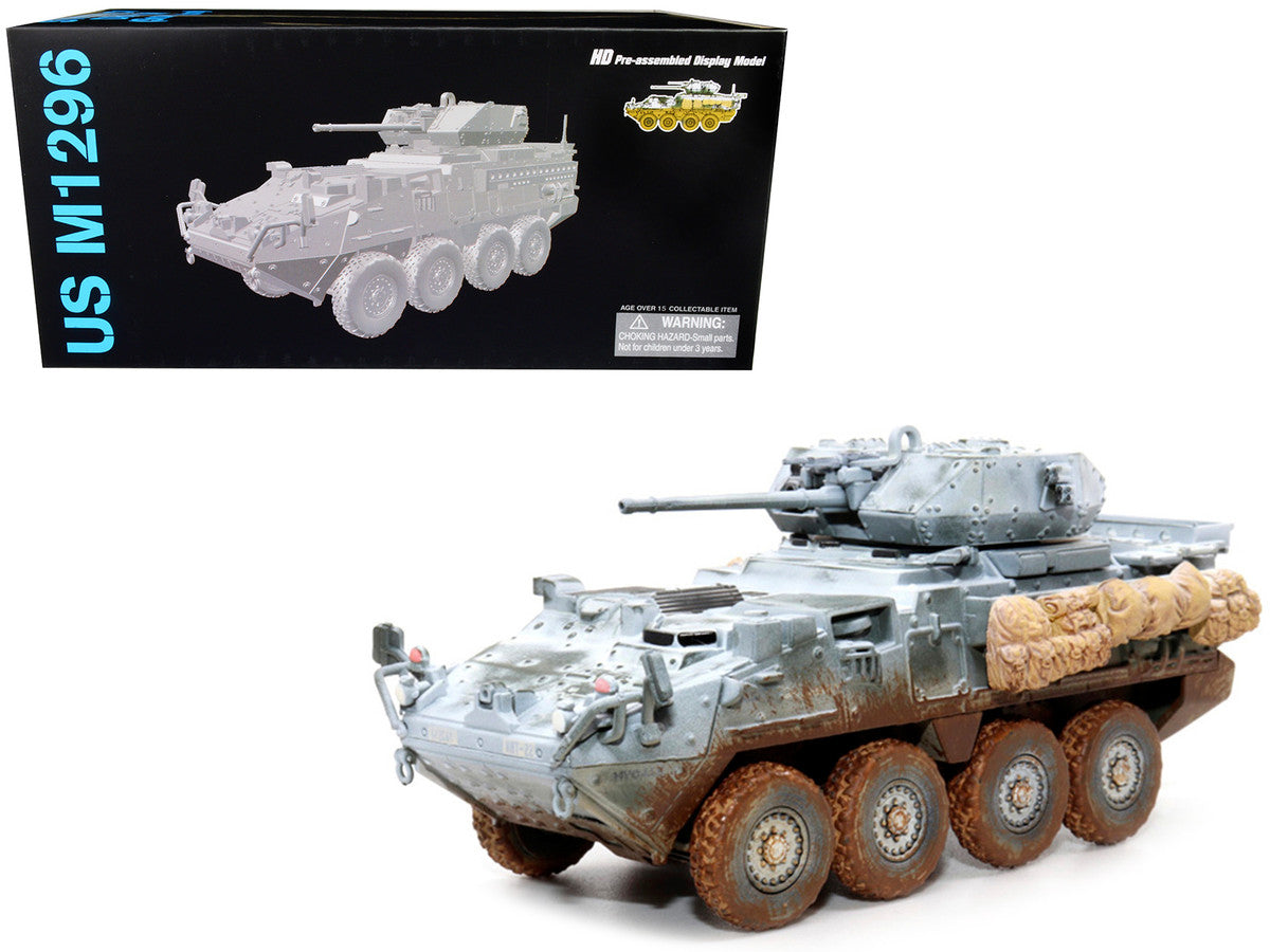 United States M1296 Stryker ICV (Infantry Carrier Vehicle) Dragoon Olive Drab (Snowy Version) "2nd Cav. Germany" (2020) "NEO Dragon Armor" Series 1/72 Plastic Model by Dragon Models Dragon Models