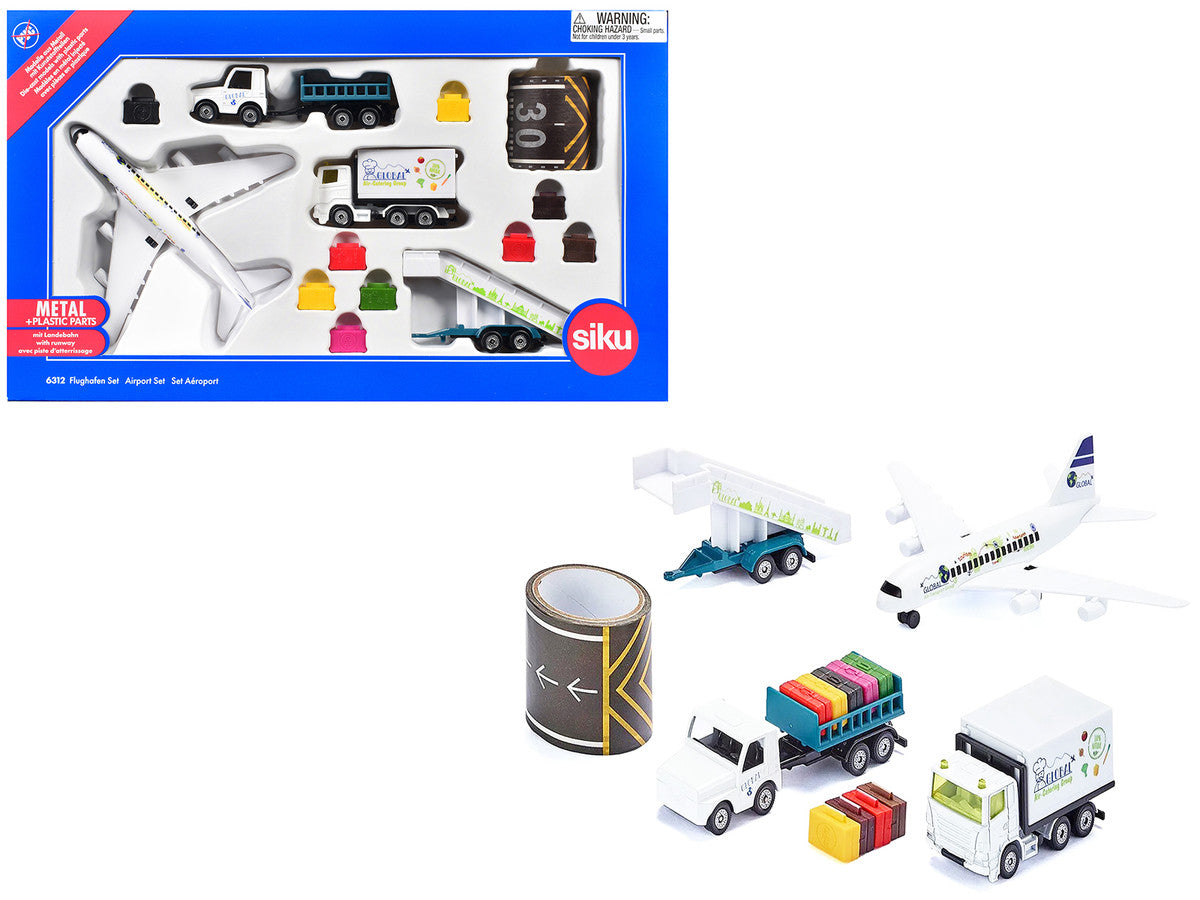 Airport 14 piece Set Diecast Models by Siku SIKU