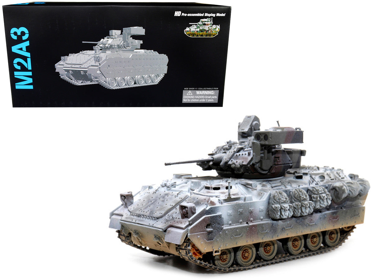 United States M2A3 Bradley IFV (Infantry Fighting Vehicle) Camouflage (Snowy Version) "NEO Dragon Armor" Series 1/72 Plastic Model by Dragon Models Dragon Models