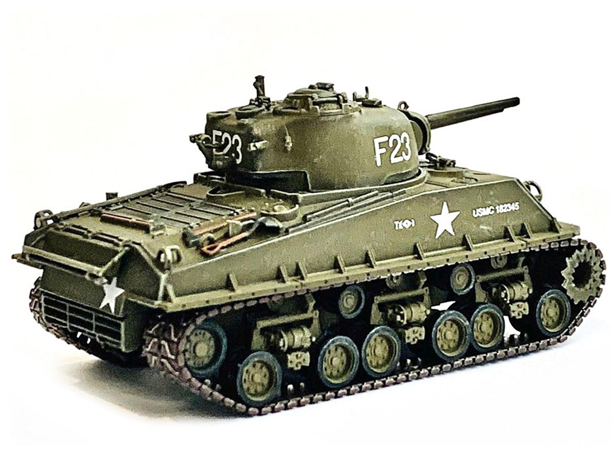 United States M4A3 HVSS POA-CWS-H5 Flamethrower Tank Olive Drab F-23 "US Marine Corps Korea" (1951) "NEO Dragon Armor" Series 1/72 Plastic Model by Dragon Models Dragon Models