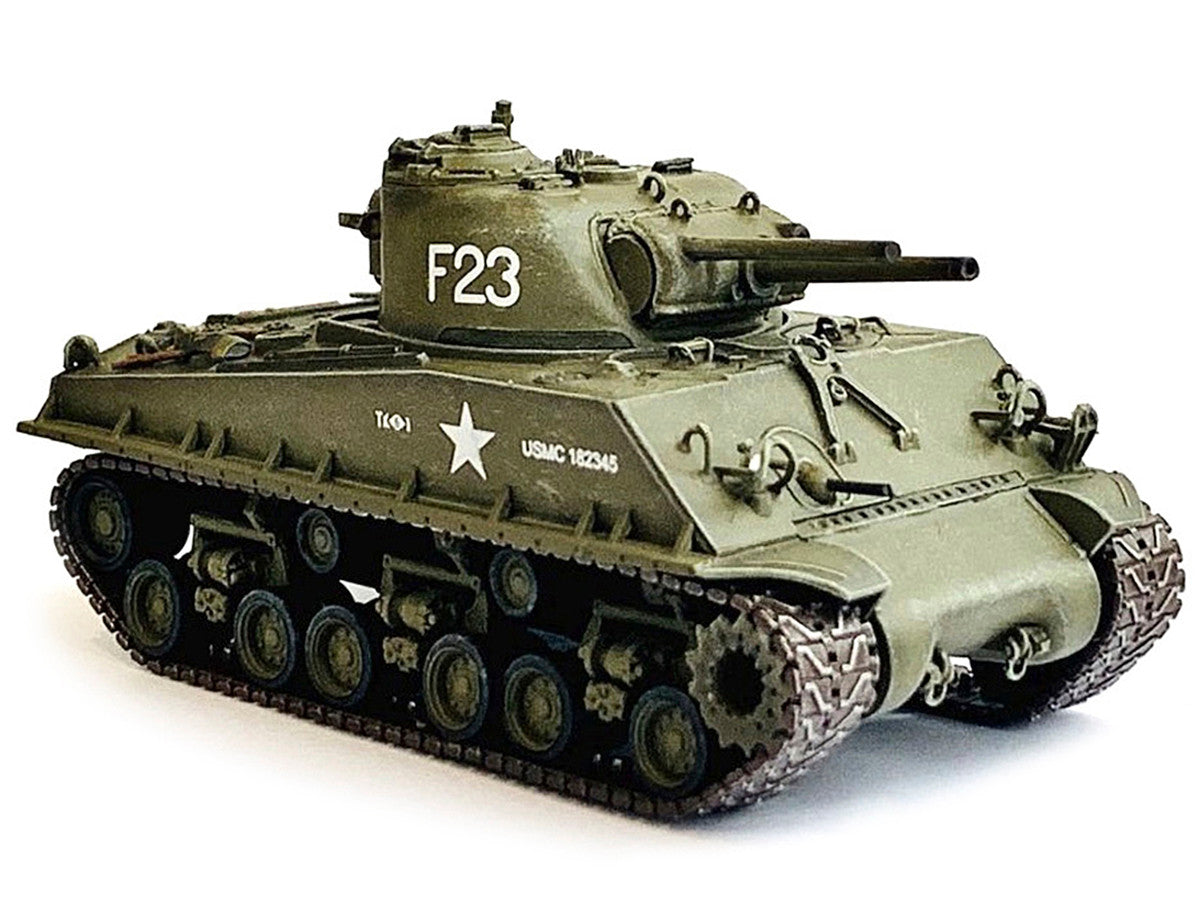 United States M4A3 HVSS POA-CWS-H5 Flamethrower Tank Olive Drab F-23 "US Marine Corps Korea" (1951) "NEO Dragon Armor" Series 1/72 Plastic Model by Dragon Models Dragon Models