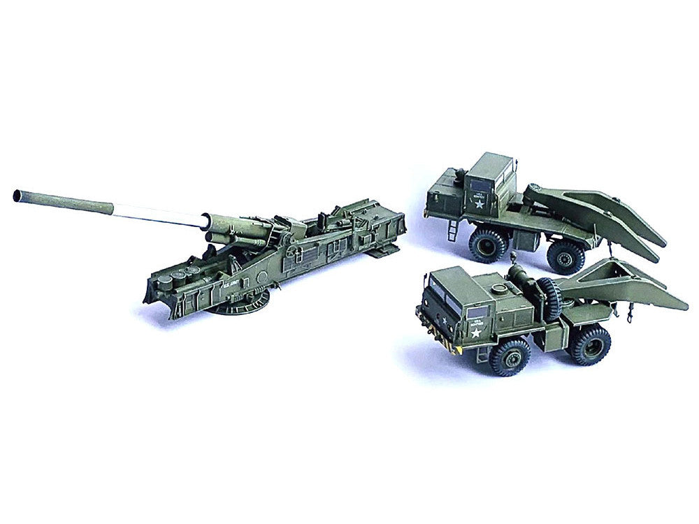 United States M65 Atomic Cannon "Atomic Annie" Artillery Olive Drab "Firing Mode" US Army "NEO Dragon Armor" Series 1/72 Plastic Model by Dragon Models Dragon Models