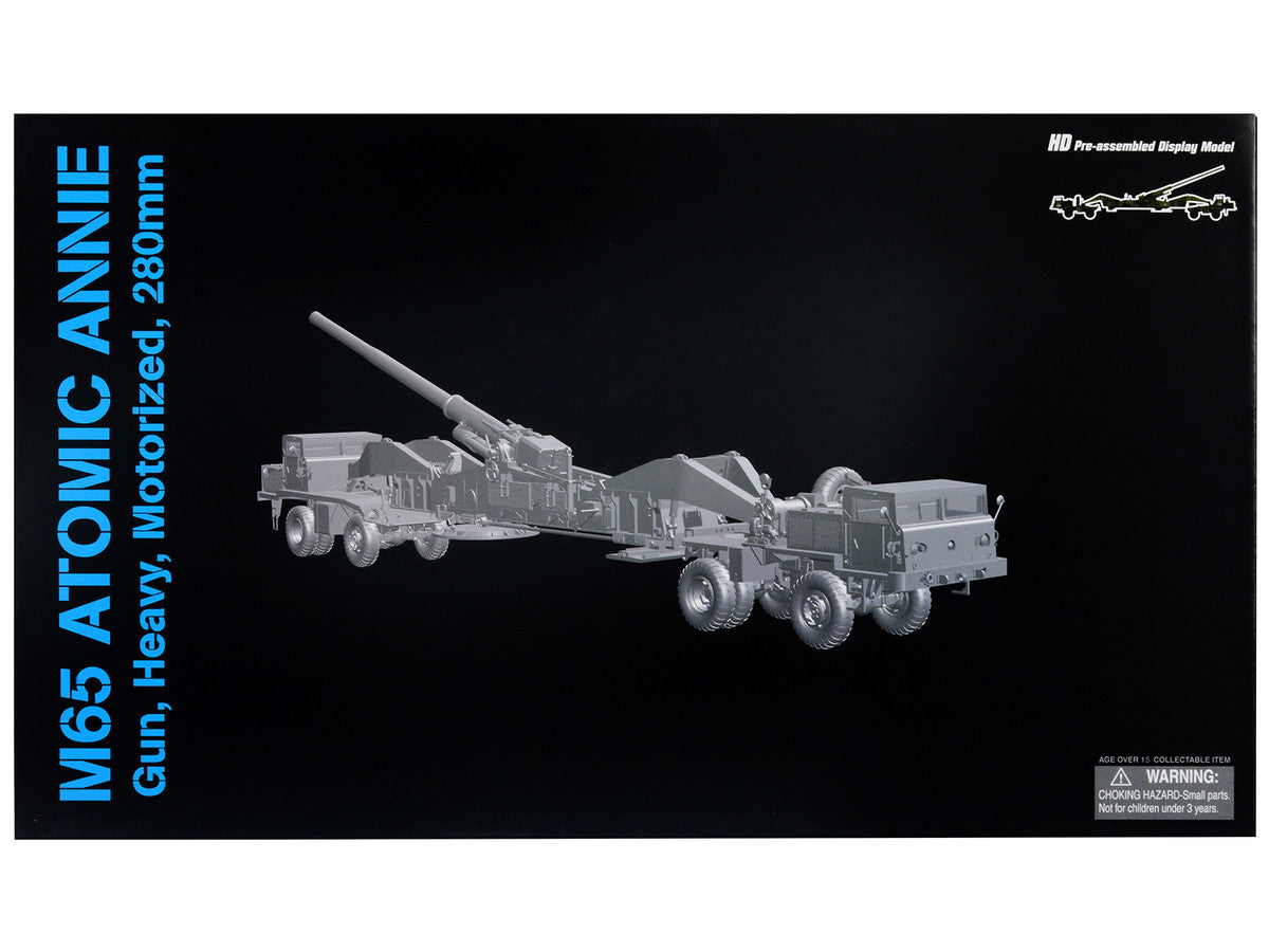 United States M65 Atomic Cannon "Atomic Annie" Artillery Olive Drab "Firing Mode" US Army "NEO Dragon Armor" Series 1/72 Plastic Model by Dragon Models Dragon Models