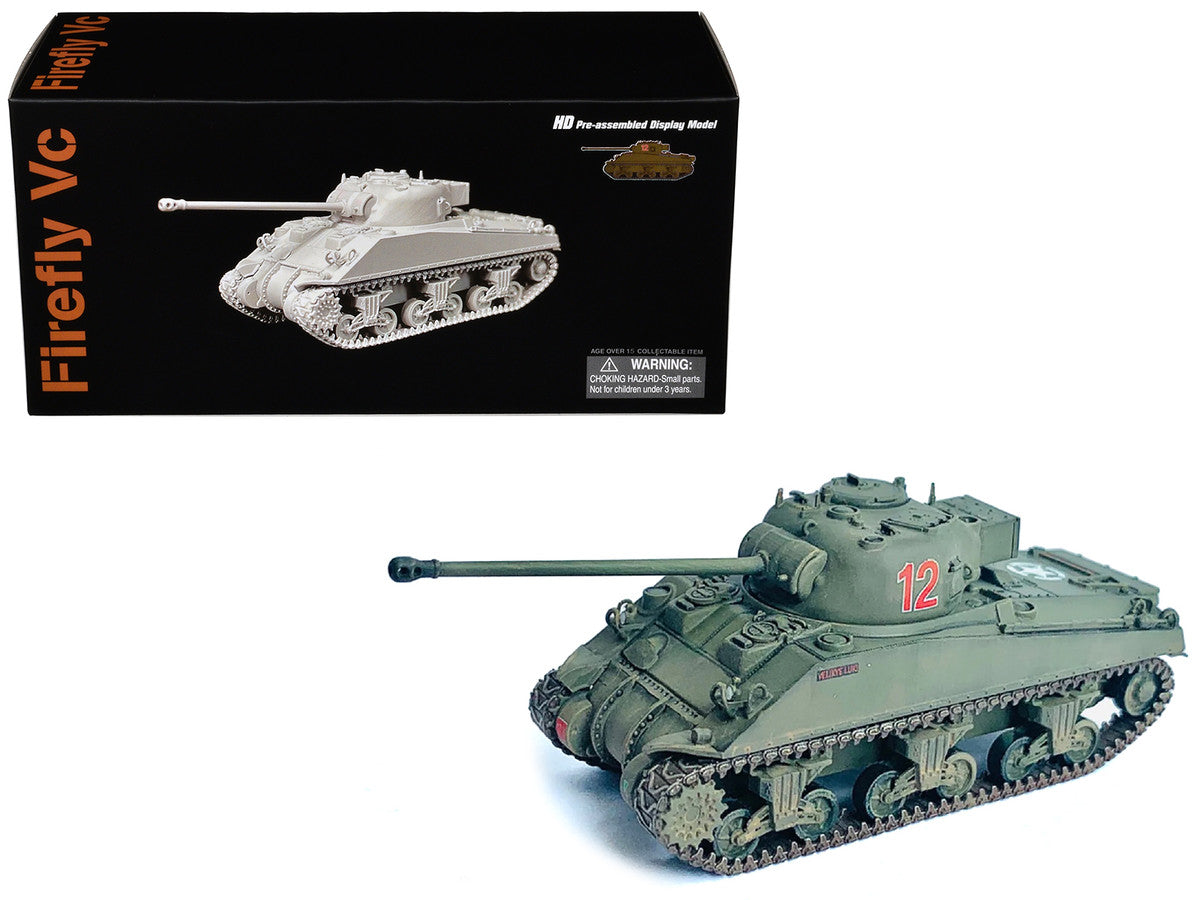 British Sherman Firefly Vc Tank #12 "3 Troop A Sqd. Northamptonshire Yeomanry France" (1944) "NEO Dragon Armor" Series 1/72 Plastic Model by Dragon Models Dragon Models