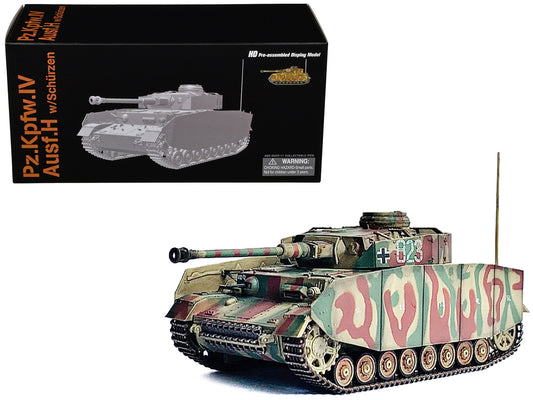 Germany Pz.Kpfw.IV Ausf.H with Schurzen Tank #823 "2.Pz.Div. Normandy" (1944) "NEO Dragon Armor" Series 1/72 Plastic Model by Dragon Models-0