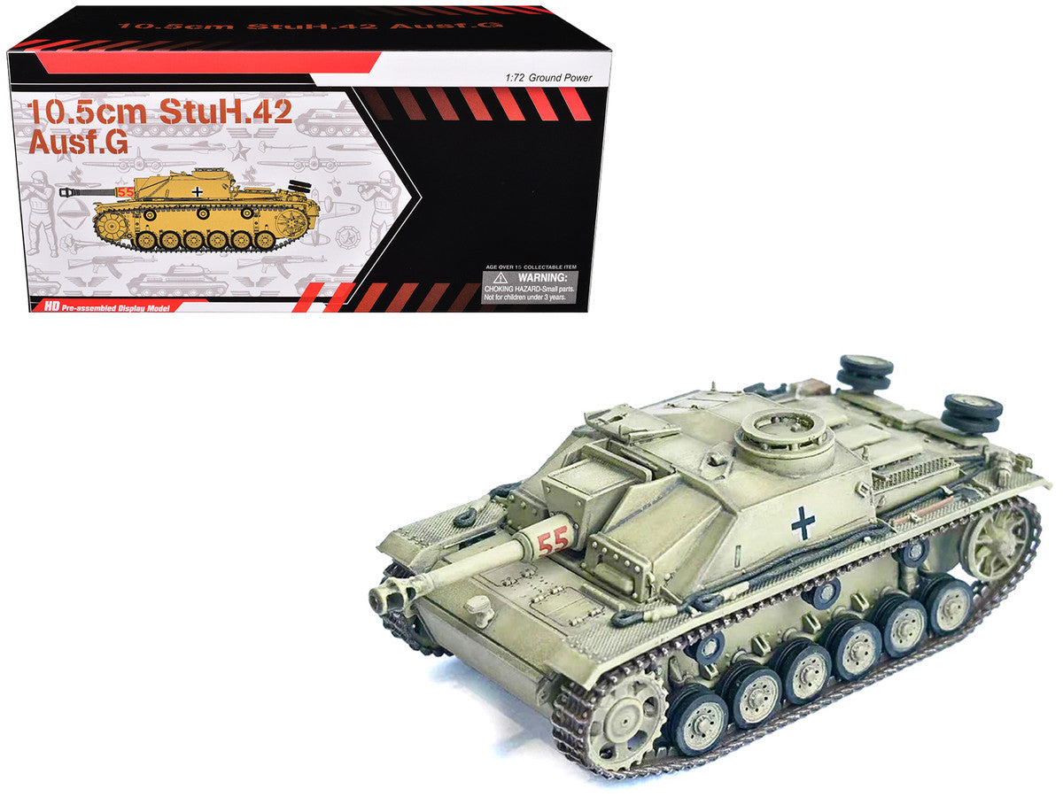 Germany 10.5cm StuH.42 Ausf. G Tank "Panzer Regiment Hermann Goring Italy" (1944) "NEO Dragon Armor" Series 1/72 Plastic Model by Dragon Models-3