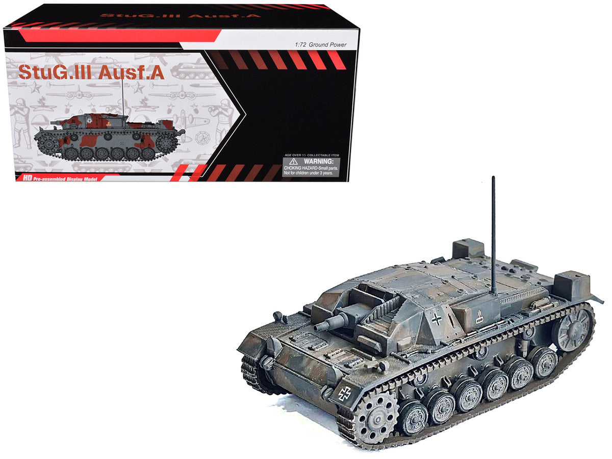 Germany StuG.III Ausf.A Tank "France" (1940) "NEO Dragon Armor" Series 1/72 Plastic Model by Dragon Models Dragon Models