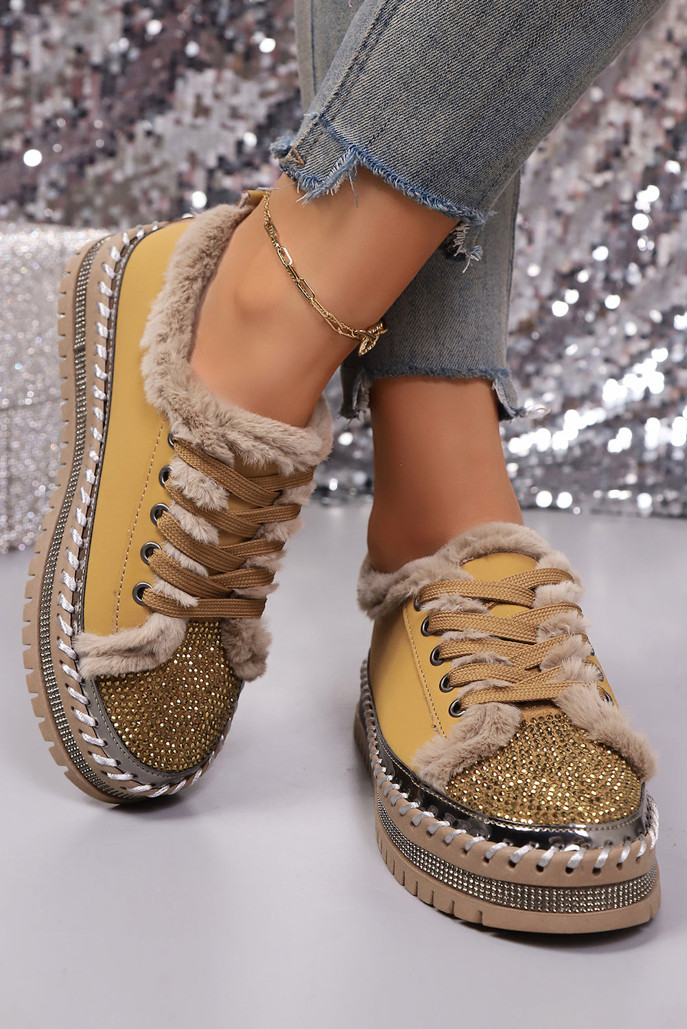 Harper Lace Up Flat Shoes-2