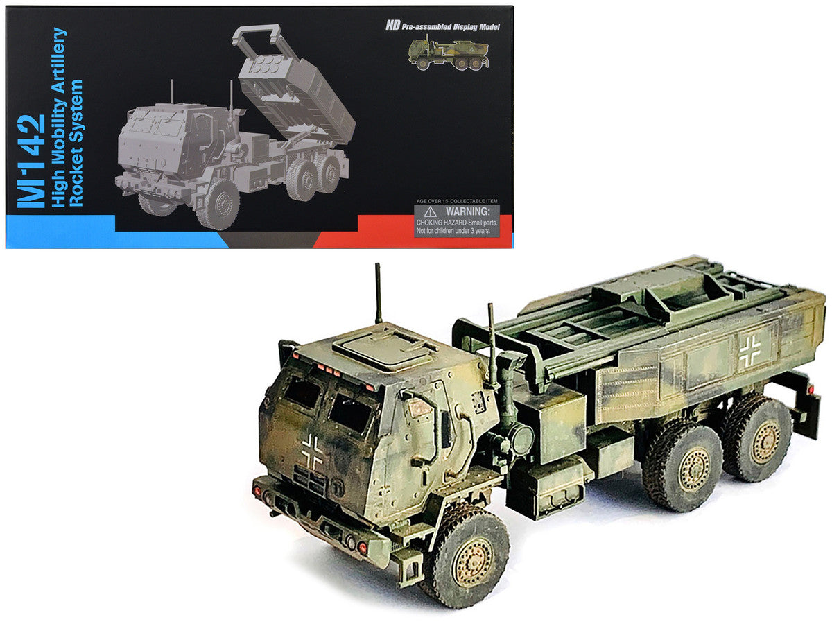 Ukraine M142 High Mobility Artillery Rocket System (HIMARS) Green Camouflage "NEO Dragon Armor" Series 1/72 Plastic Model by Dragon Models Dragon Models