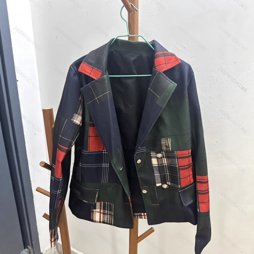 Ladies' Double-breasted Wool Suit Jacket LadyShow.Store