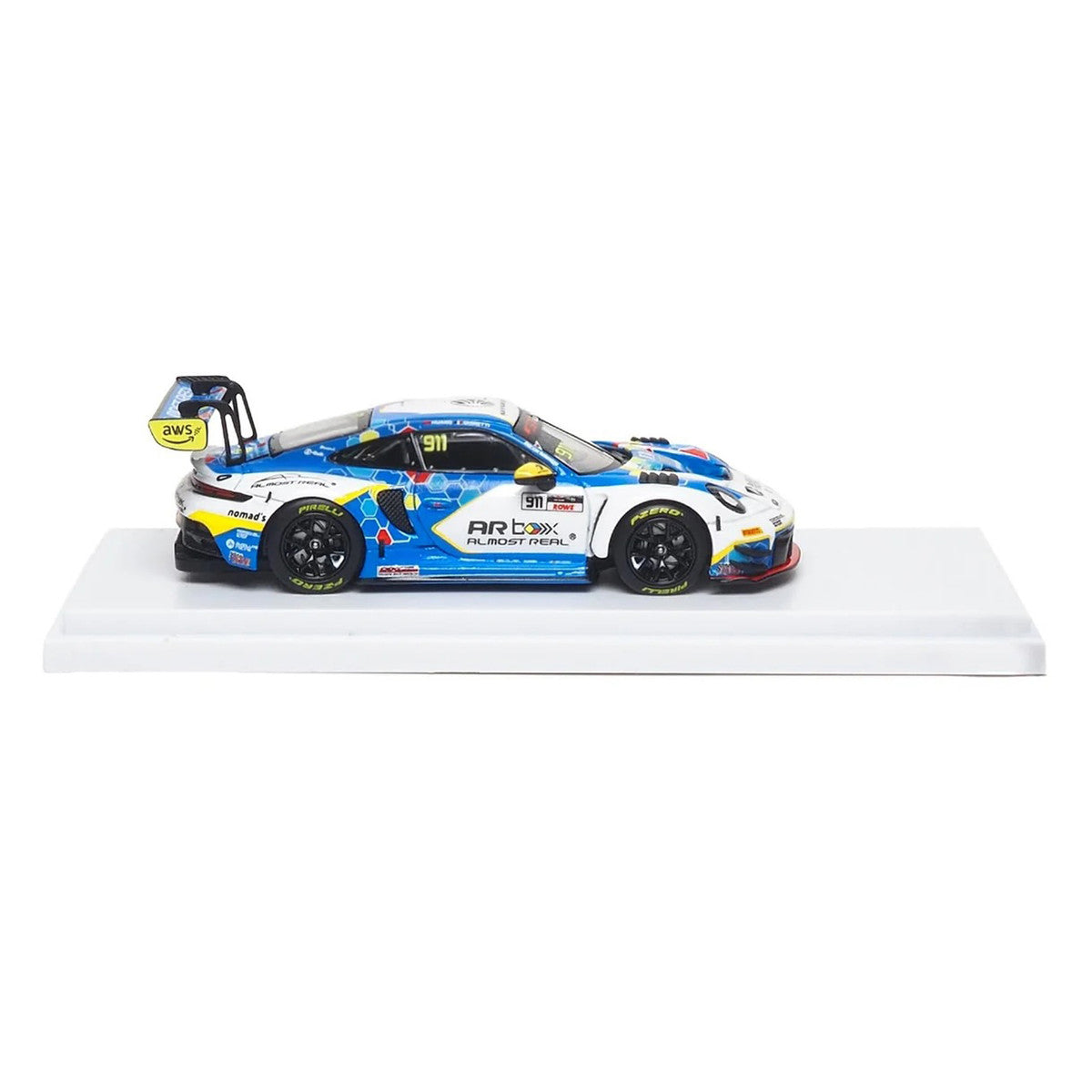 Porsche 911 GT3 R (992) #911 Alessandro Ghiretti - Huang Ruohan "Absolute Racing Presentation Car" "GT World Challenge Asia - Sepang" (2026) 1/64 Diecast Model Car by Almost Real Almost Real