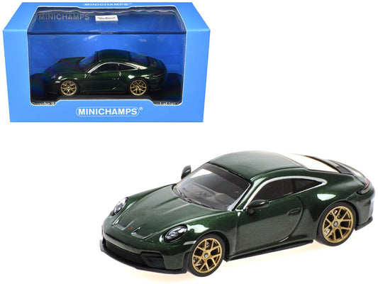 2025 Porsche 911 (992.2) GT3 Touring Green Metallic Limited Edition to 240 pieces Worldwide 1/64 Diecast Model Car by Minichamps-0