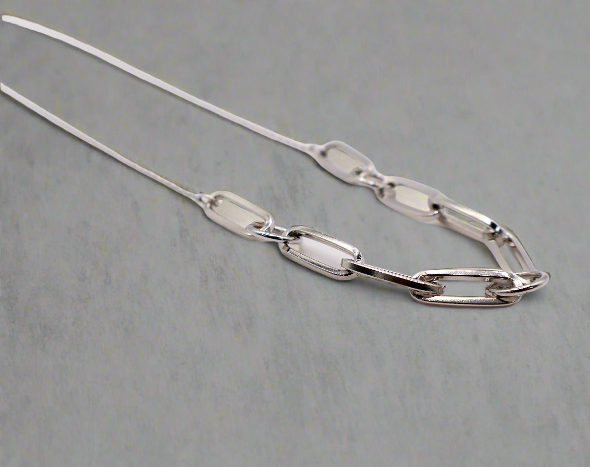 Silver Serenity Chain Necklace – Luxury Silver Statement Necklace Le Réussi