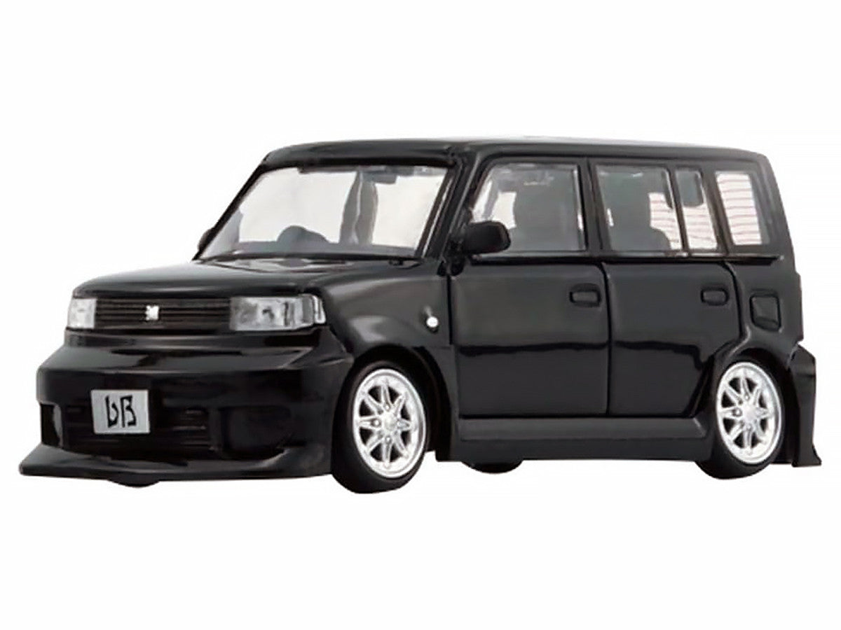 Toyota bB 2000 Van Black with Extra Accessories 1/64 Diecast Model Car by BM Creations BM Creations
