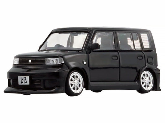 Toyota bB 2000 Van Black with Extra Accessories 1/64 Diecast Model Car by BM Creations BM Creations