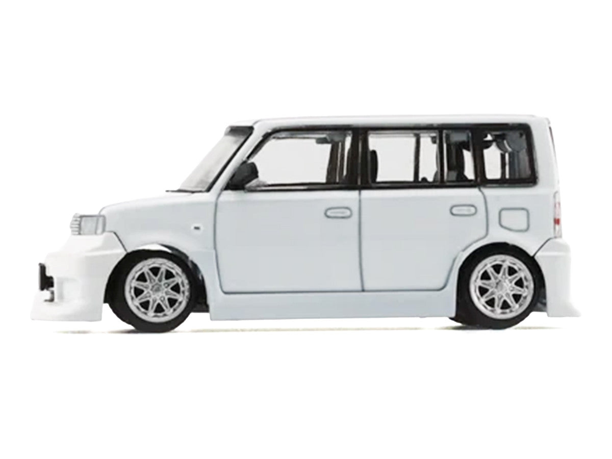 Toyota bB 2000 Van White with Extra Accessories 1/64 Diecast Model Car by BM Creations BM Creations