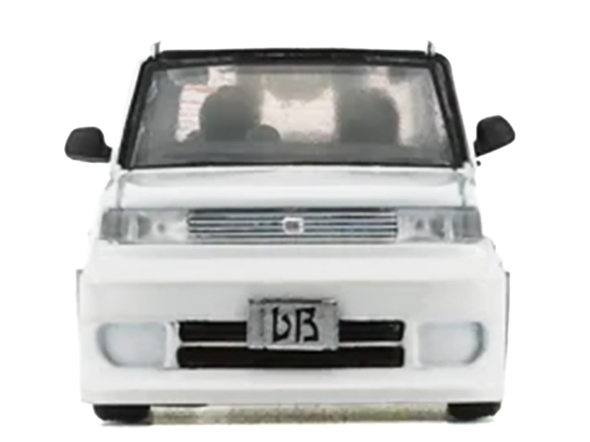 Toyota bB 2000 Van White with Extra Accessories 1/64 Diecast Model Car by BM Creations BM Creations