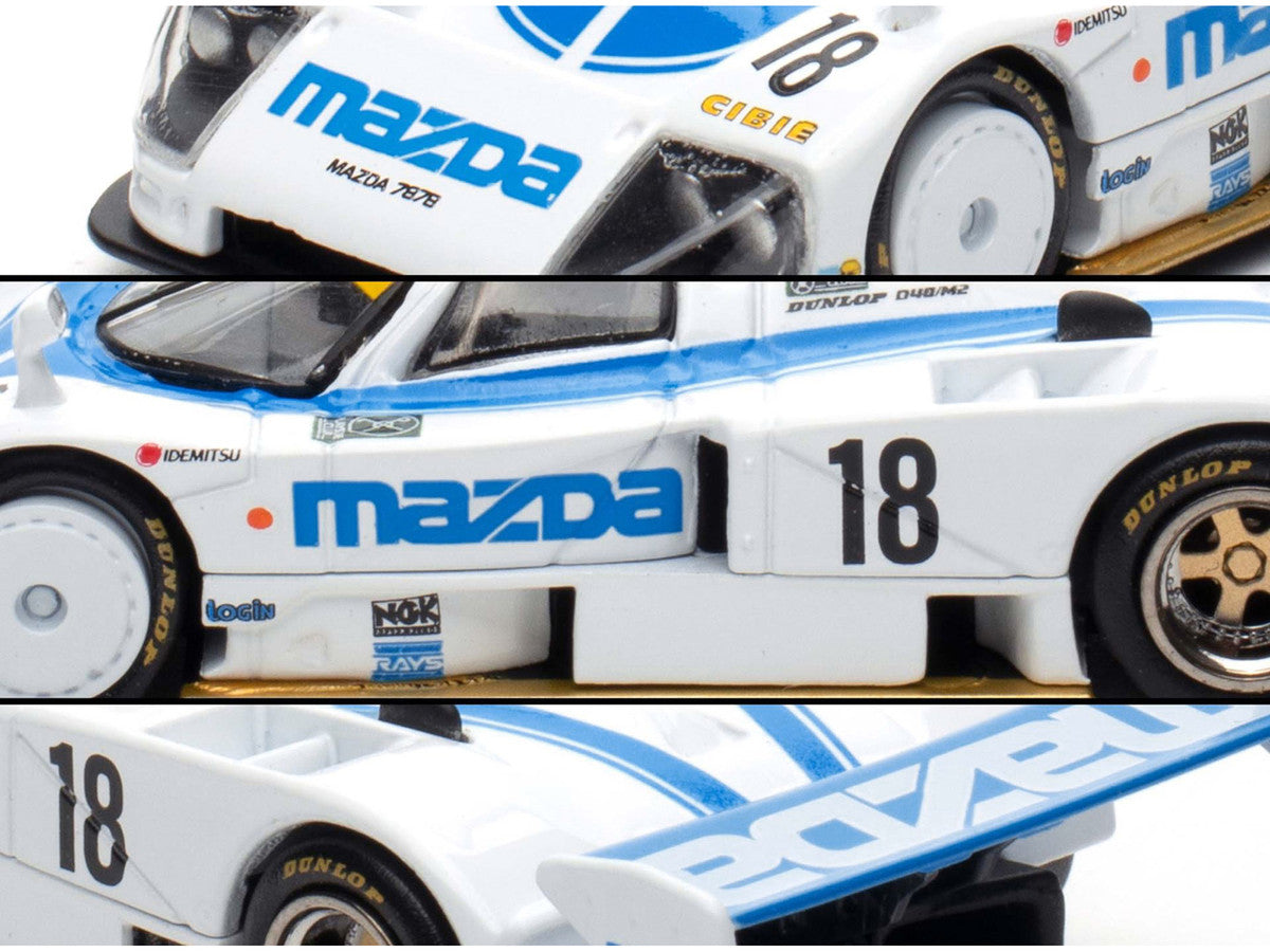 Mazda 787B #18 Stefan Johansson - David Kennedy - Maurizio Sandro Sala "Mazdaspeed" "24 Hours of Le Mans" (1991) 1/64 Diecast Model Car by BM Creations-3