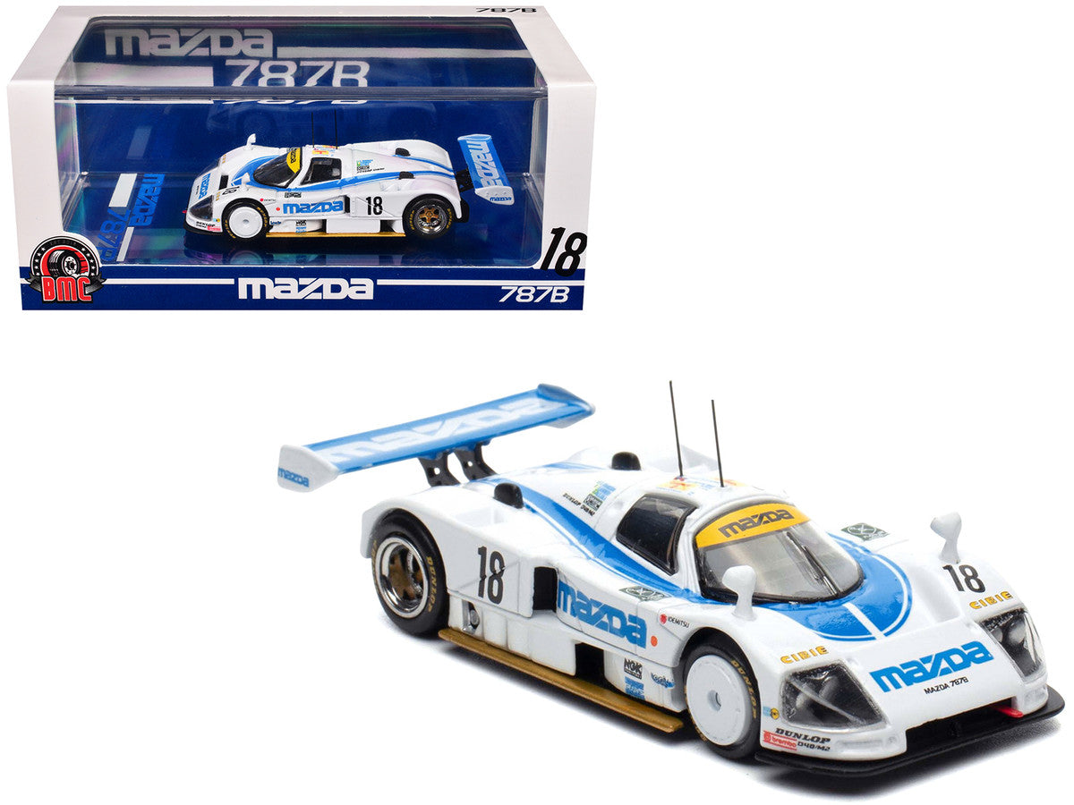 Mazda 787B #18 Stefan Johansson - David Kennedy - Maurizio Sandro Sala "Mazdaspeed" "24 Hours of Le Mans" (1991) 1/64 Diecast Model Car by BM Creations-4