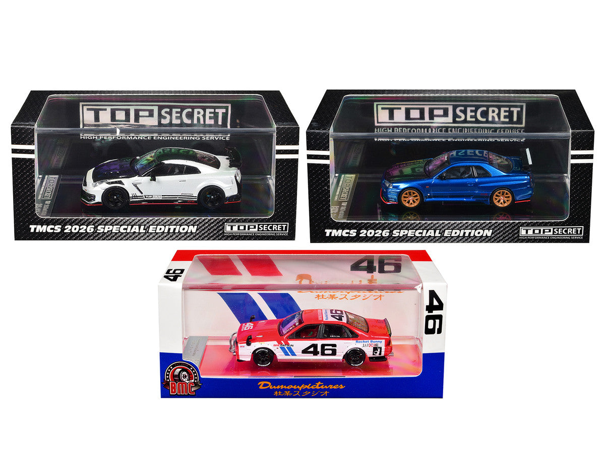 The Model Car Show (TMCS) Malaysia 2026 Set of 3 Pieces Limited Edition to 680 pieces Worldwide 1/64 Diecast Model Cars by BM Creations BM Creations