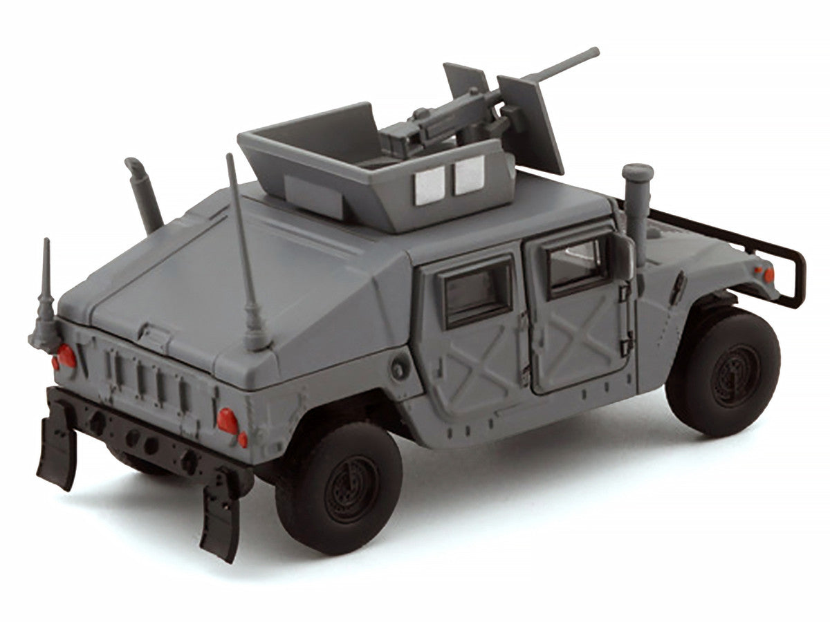 HUMVEE 4-CT Military Vehicle Matt Gray with Alternative Tops 1/64 Diecast Model Car by BM Creations-3