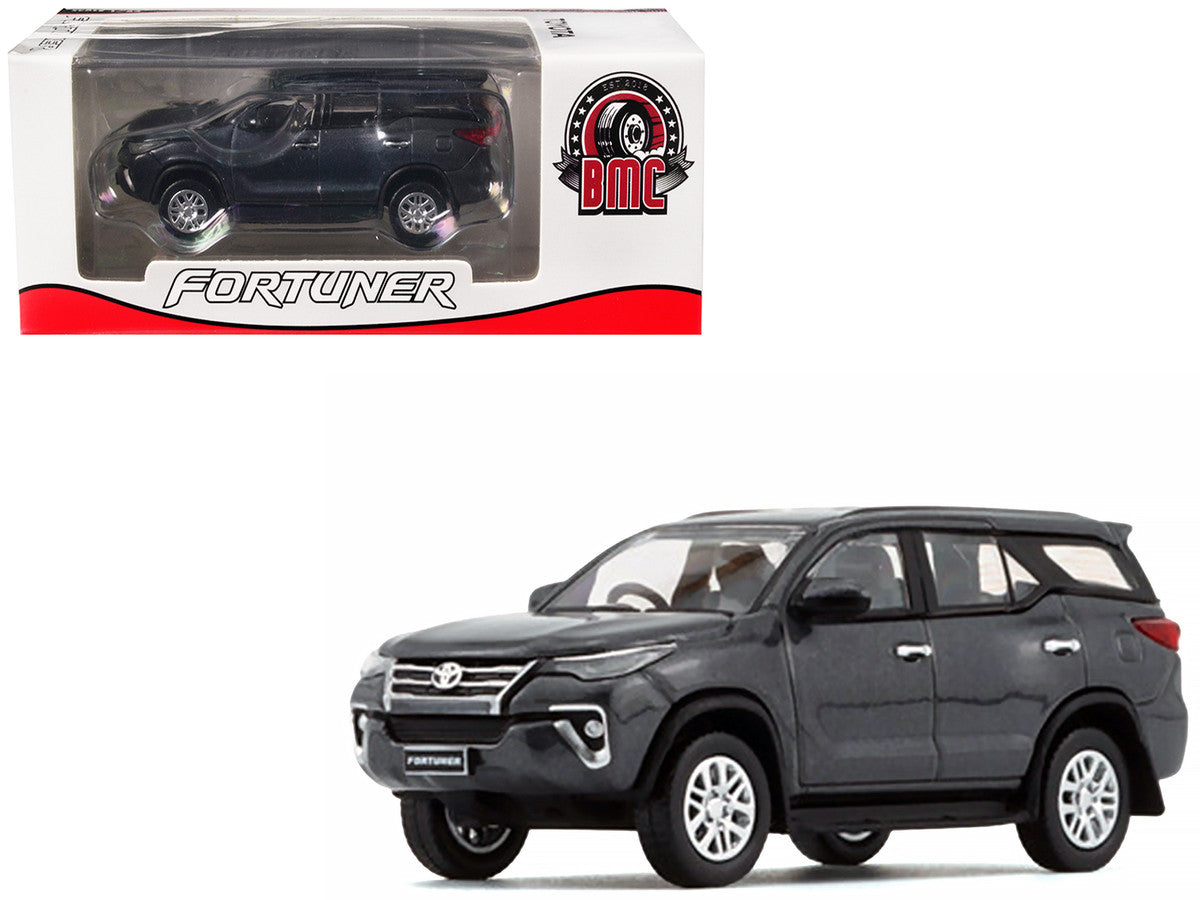 2018 Toyota Fortuner Dark Silver Metallic 1/64 Diecast Model Car by BM Creations-0