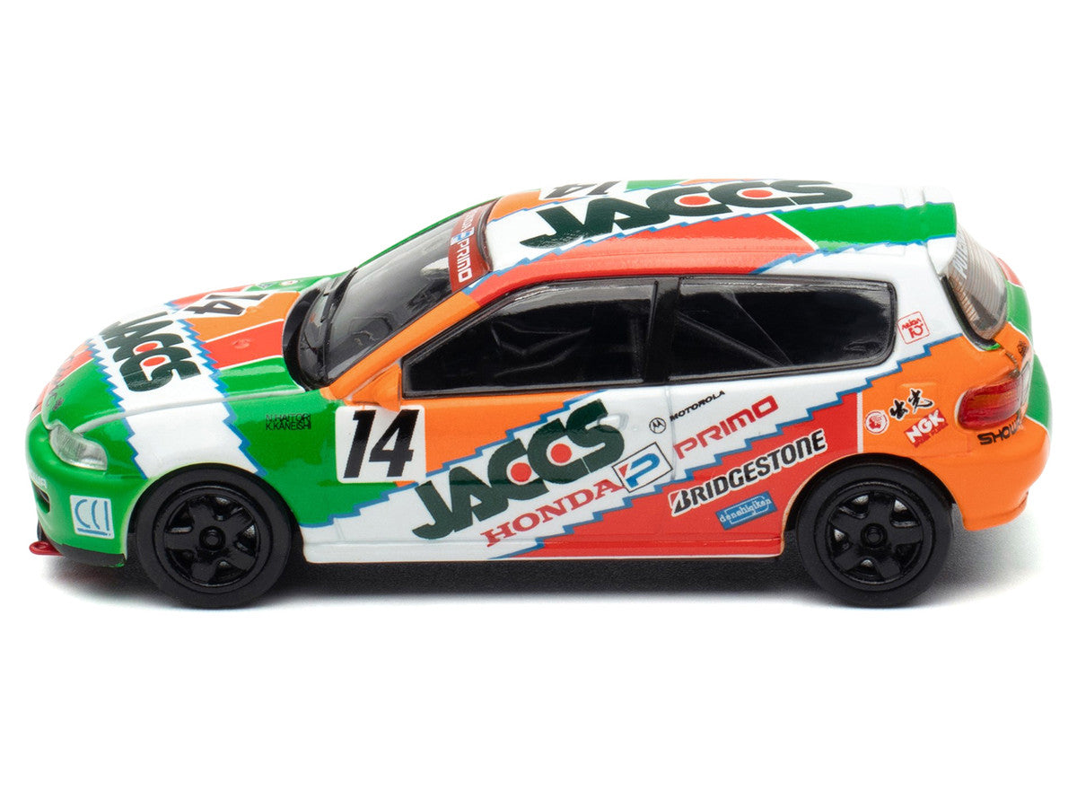 Honda Civic EG6 RHD (Right Hand Drive) #14 JACCS "Japanese Touring Car Championship" (1993) 1/64 Diecast Model Car by BM Creations BM Creations