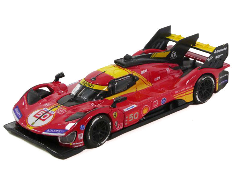Ferrari 499P #50 Antonio Fuoco - Miguel Molina - Nicklas Nielsen "Ferrari AF Corse" Winner "24 Hours of Le Mans" (2024) 1/64 Diecast Model Car by Polistil Polistil