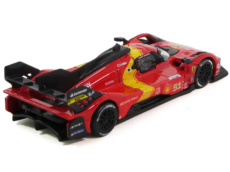 Ferrari 499P #51 James Calado - Antonio Giovinazzi - Alessandro Pier Guidi "Ferrari AF Corse" Winner "24 Hours of Le Mans" (2023) 1/64 Diecast Model Car by Polistil Polistil