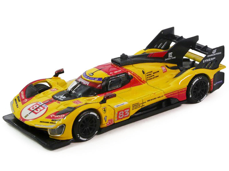Ferrari 499P #83 Robert Kubica - Robert Shwartzman - Yifei Ye "AF Corse" "24 Hours of Le Mans" (2024) 1/64 Diecast Model Car by Polistil Polistil