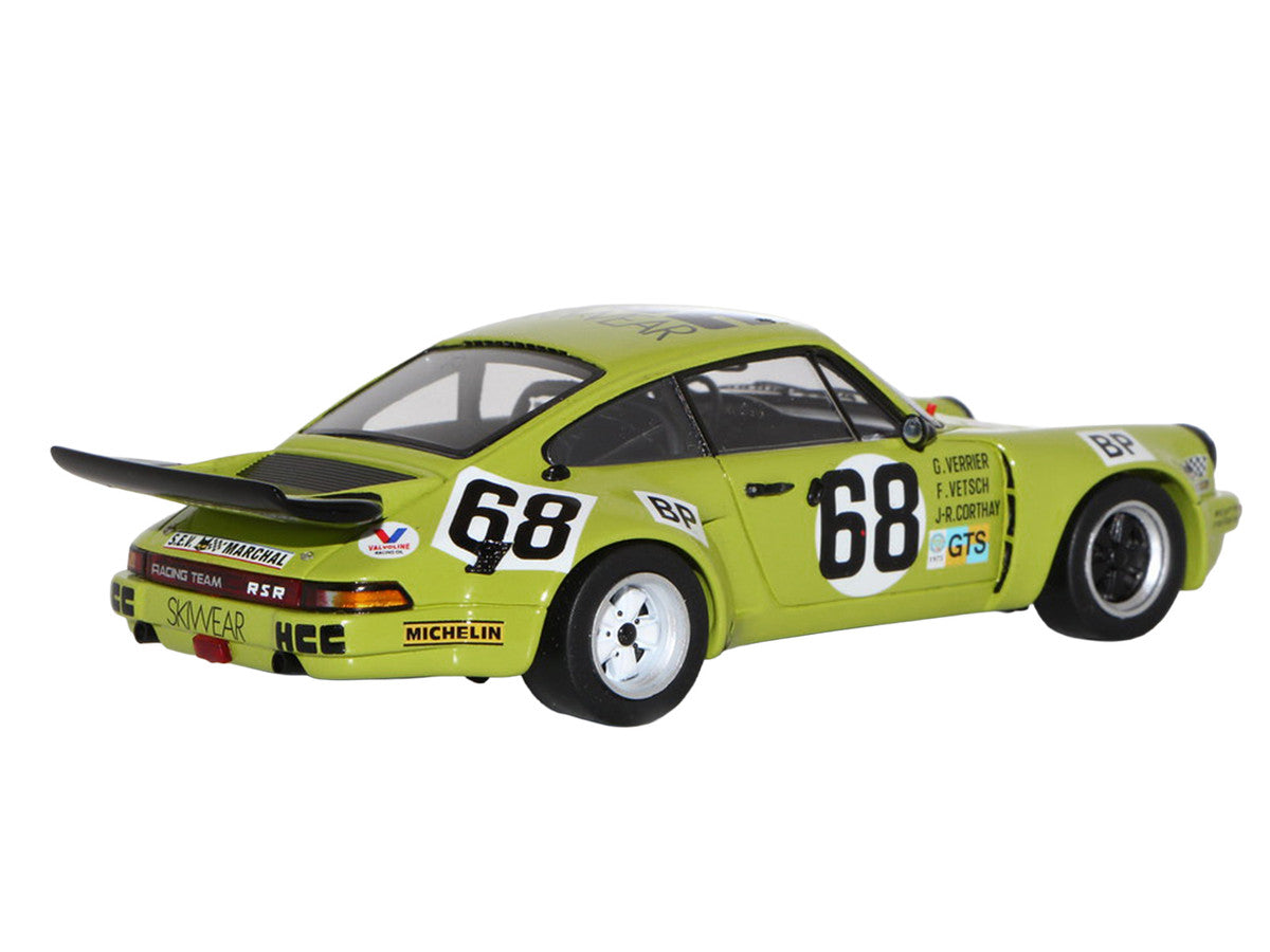 Porsche 911 Carrera RSR 3.0 #68 Guy Verrier - Florian Vetsch - Jean-Robert Corthay "24 Hours of Le Mans" (1975) 1/64 Model Car by Spark-1