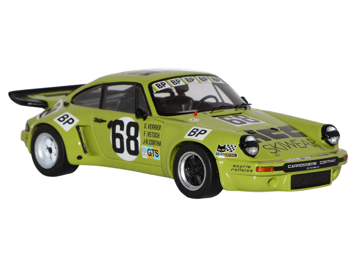 Porsche 911 Carrera RSR 3.0 #68 Guy Verrier - Florian Vetsch - Jean-Robert Corthay "24 Hours of Le Mans" (1975) 1/64 Model Car by Spark-3
