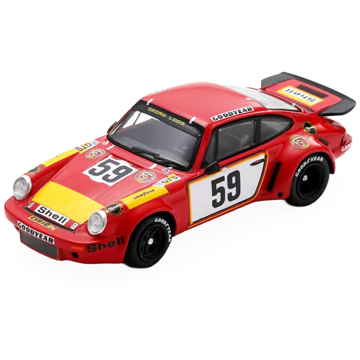 Porsche 911 Carrera RSR #59 Tim Schenken - Howden Ganley "Gelo Racing Team" "24 Hours of Le Mans" (1975) 1/64 Model Car by Spark-1