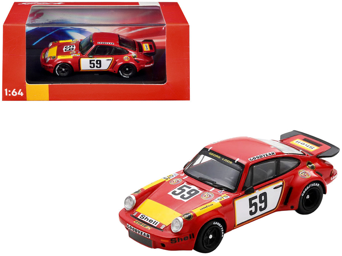 Porsche 911 Carrera RSR #59 Tim Schenken - Howden Ganley "Gelo Racing Team" "24 Hours of Le Mans" (1975) 1/64 Model Car by Spark-0