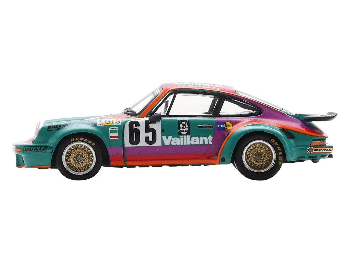 Porsche 911 Carrera RSR #65 Juan Carlos Bolanos - Andres Contreras - Billy Sprowls "Porsche Kremer Racing Team" "24 Hours of Le Mans" (1975) 1/64 Model Car by Spark-1