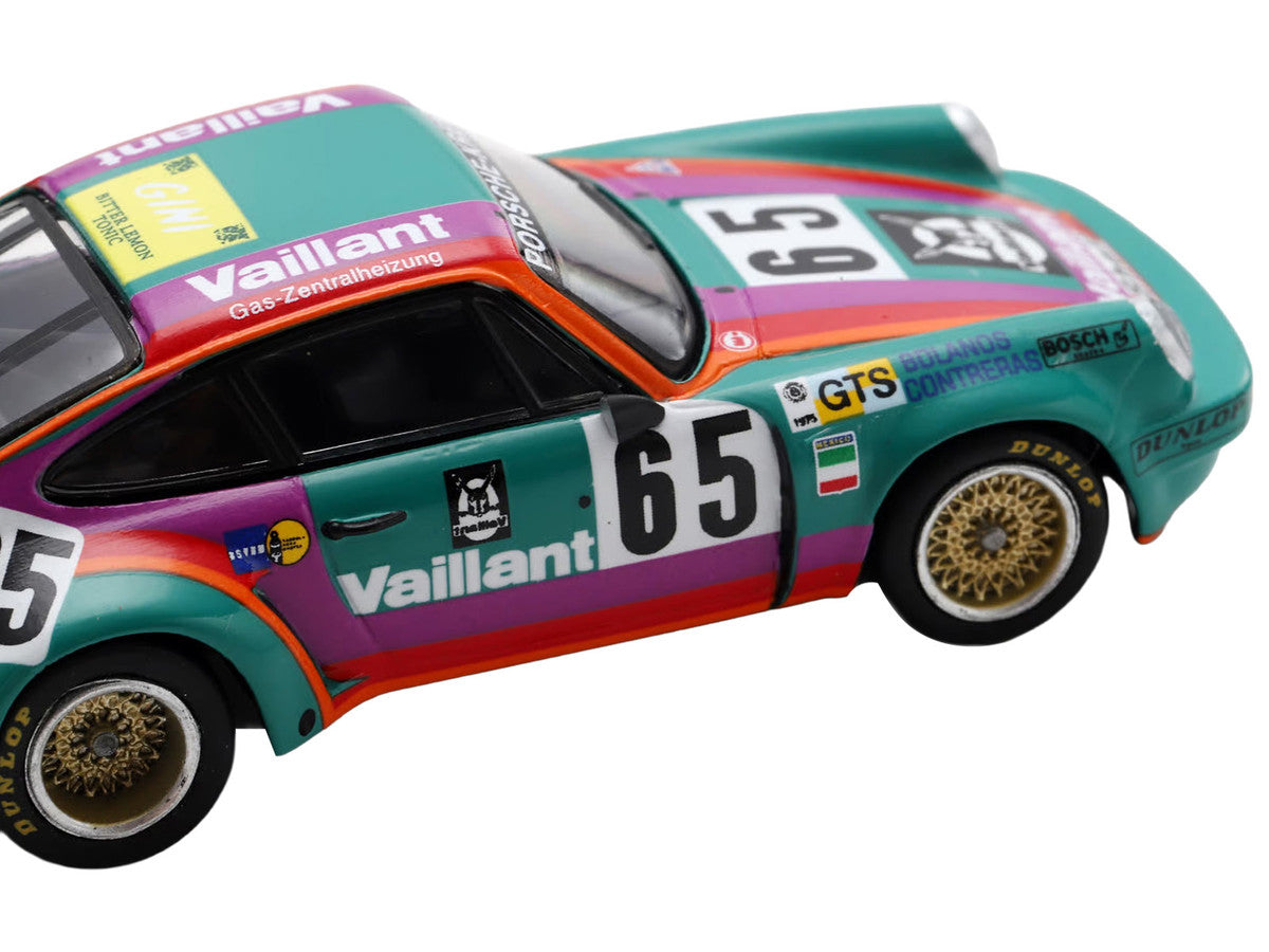 Porsche 911 Carrera RSR #65 Juan Carlos Bolanos - Andres Contreras - Billy Sprowls "Porsche Kremer Racing Team" "24 Hours of Le Mans" (1975) 1/64 Model Car by Spark-3