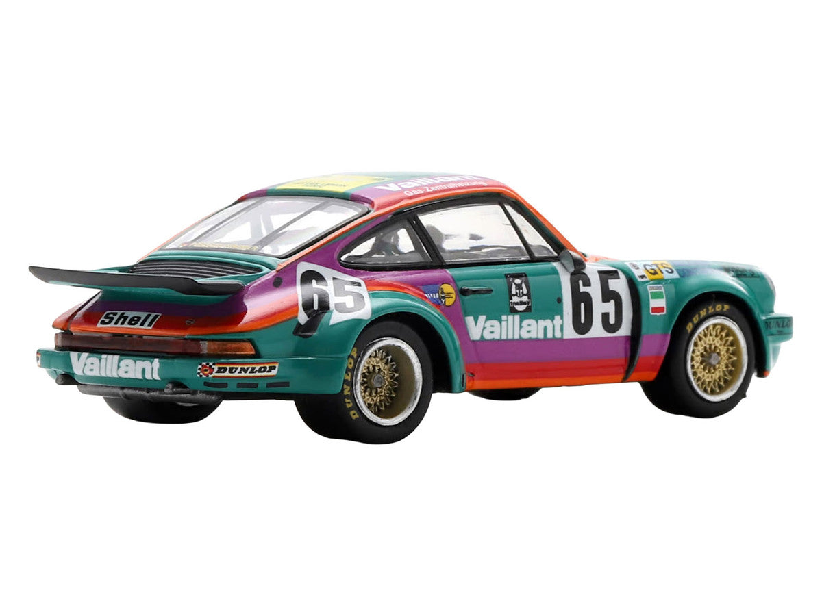 Porsche 911 Carrera RSR #65 Juan Carlos Bolanos - Andres Contreras - Billy Sprowls "Porsche Kremer Racing Team" "24 Hours of Le Mans" (1975) 1/64 Model Car by Spark-0