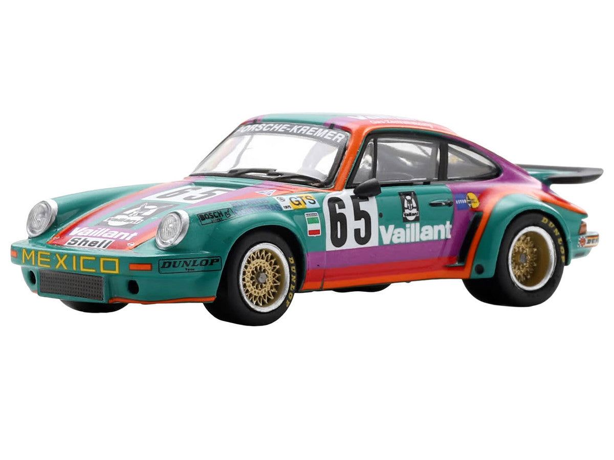 Porsche 911 Carrera RSR #65 Juan Carlos Bolanos - Andres Contreras - Billy Sprowls "Porsche Kremer Racing Team" "24 Hours of Le Mans" (1975) 1/64 Model Car by Spark-2