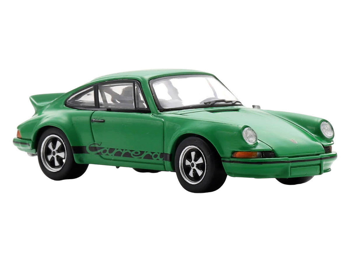 1973 Porsche 911 Carrera RSR 2.8 Green with Black Stripes 1/64 Model Car by Spark-2