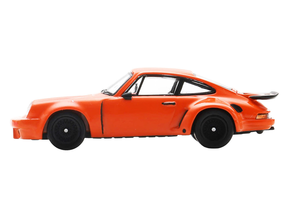 1974 Porsche 911 Carrera RSR 3.0 Orange 1/64 Model Car by Spark-2